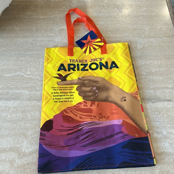 Trader Joe’s Reusable Collectible Bag Native American culture Hummingbirds AZ - Picture 2 of 9